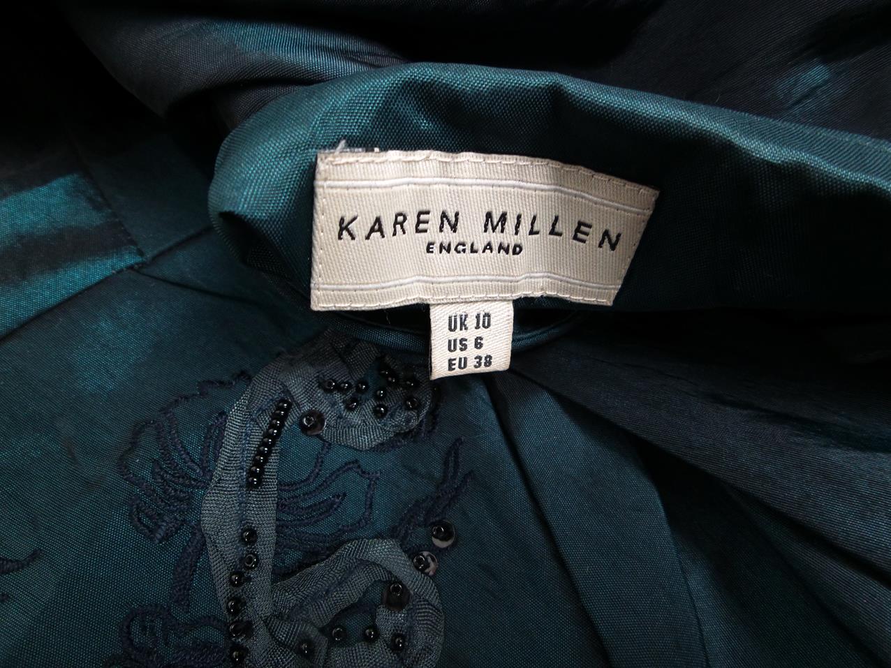 Karen MILLEN Rozmiar 10 (38) Dekolt Serce Bluzka Peplum Bezrękawnik