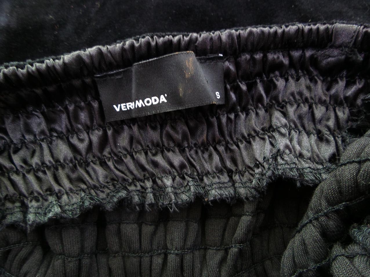 Vero moda Rozmiar S Kolor Czarny Kombinezon Spodnium Bezrękawnik Materiał Bawełna