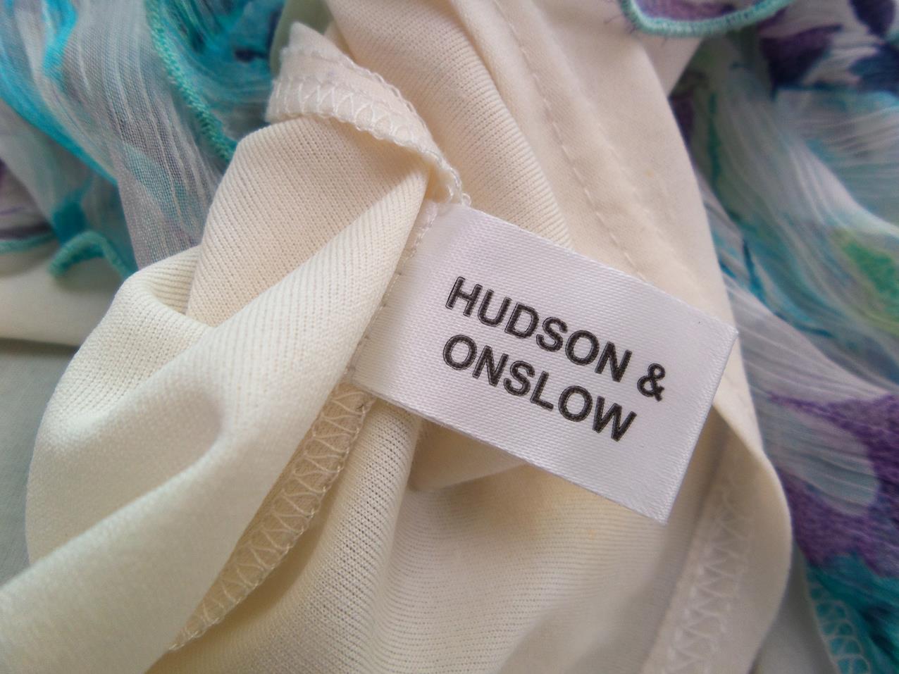 Hudson and Onslow Rozmiar 14 (42) Kolor Niebieski Spódnica Maxi Długa