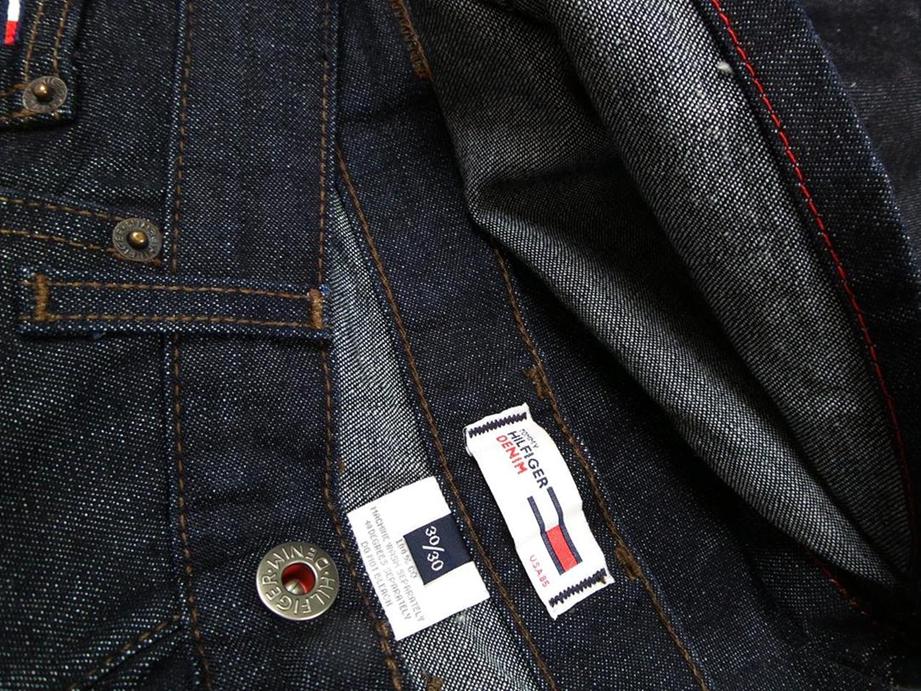 Hilfiger denim Rozmiar 30 Kolor Granatowy Spodnie Jeansy Materiał Bawełna 100%