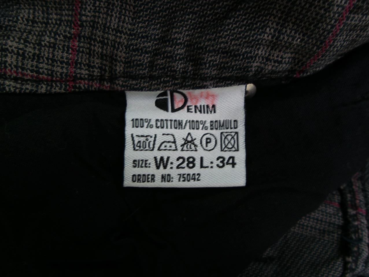 Denim Rozmiar 28 Kolor Szary Spodnie Casual Materiał Bawełna 100%