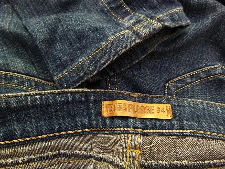 Jeans Please Rozmiar 34 Kolor Granatowy Spodnie Jeansy Materiał Bawełna