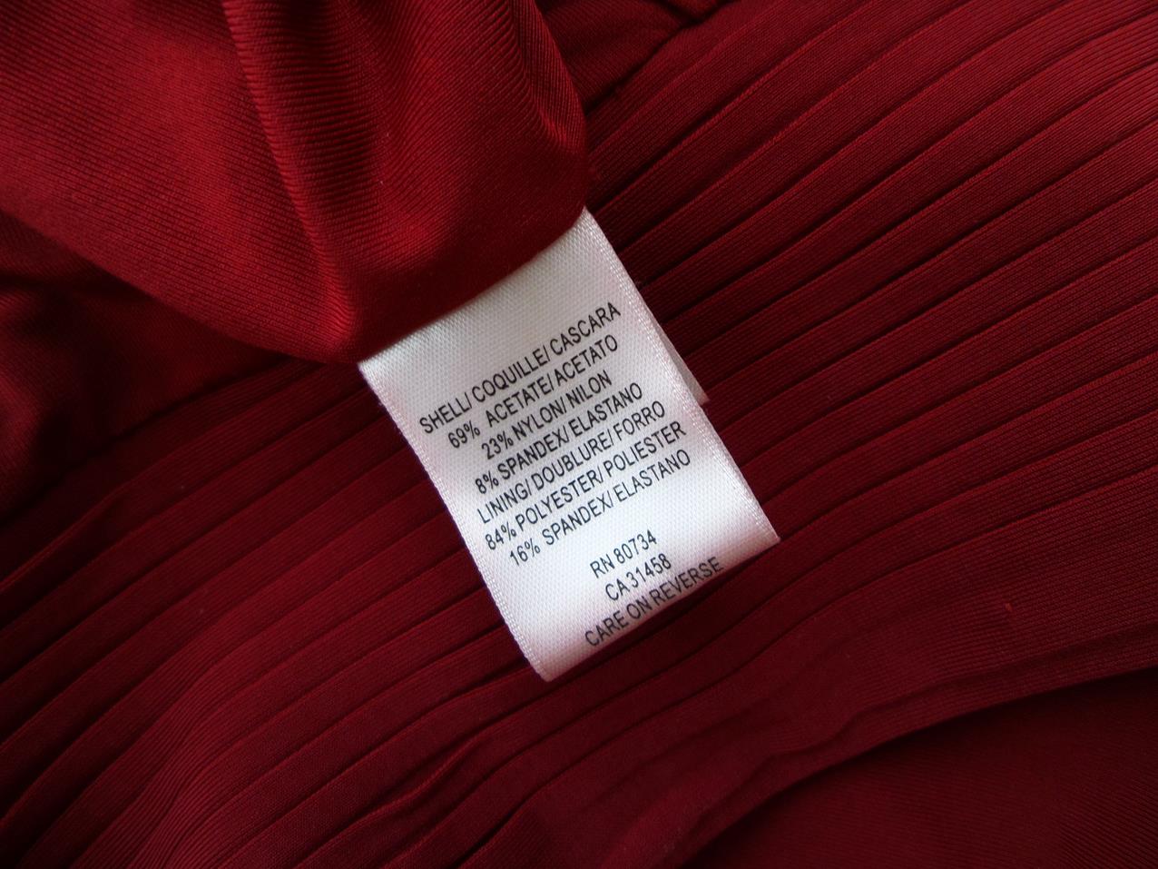 BCBG MAXAZRIA Rozmiar S Kolor Czerwony Halter Sukienka Mini Bezrękawnik Krótka