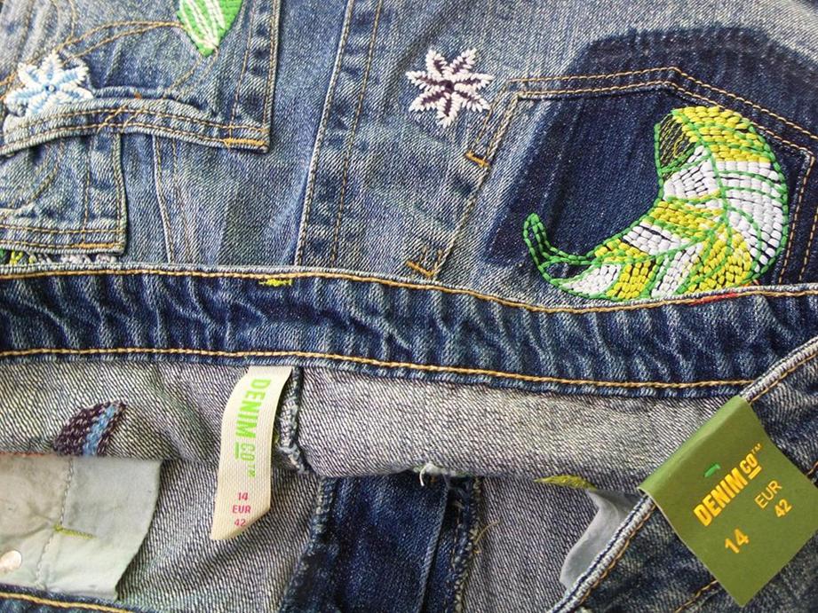 Denim Co. Rozmiar 42 Kolor Granatowy Spódnica Mini Krótka Materiał Bawełna 100%