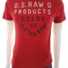 G-Star Rozmiar M Kolor Czerwony Męski T-Shirt Krótki rękaw Materiał Bawełna 100%