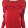 River island Rozmiar 6 Kolor Czerwony Crew Neck Tunika Bluzka Dzianina Rękaw 3/4