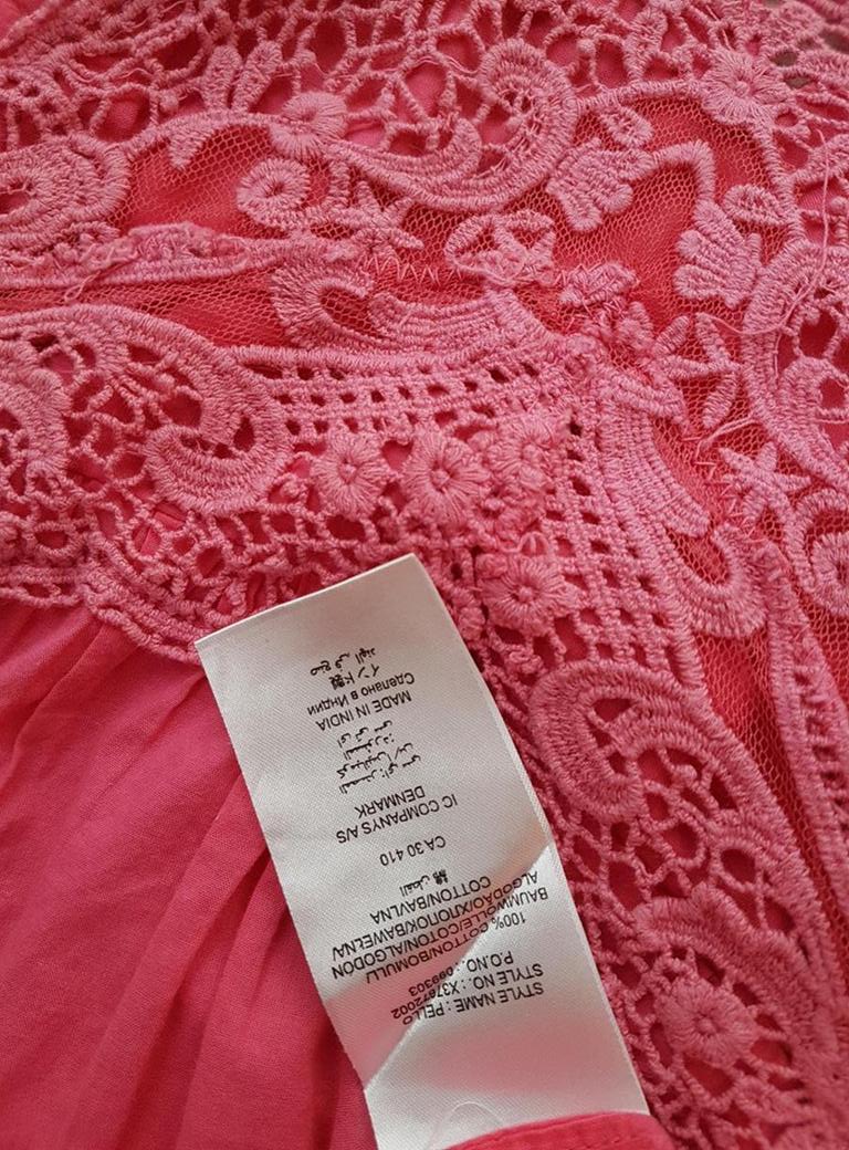 Soaked in luxury Rozmiar XS Kolor Różowy Dekolt Serce Bluzka Peplum Bezrękawnik Materiał Bawełna 100%