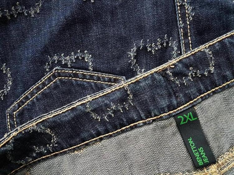 Benetton Rozmiar 2XL Kolor Granatowy Spódnica Mini Krótka Materiał Bawełna 100%