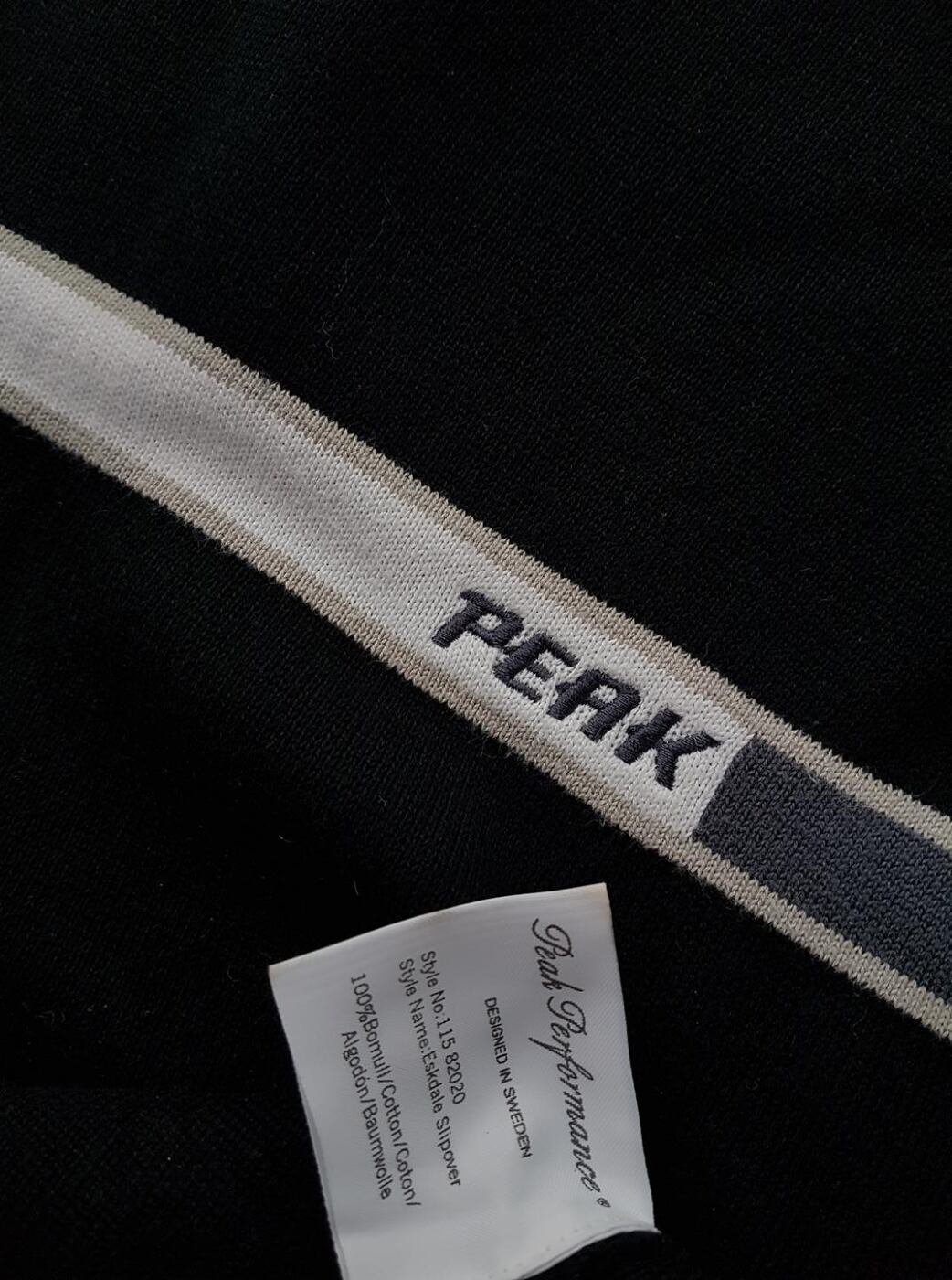 Peak performance Rozmiar M Kolor Czarny Męski T-Shirt Bezrękawnik Materiał Bawełna 100%