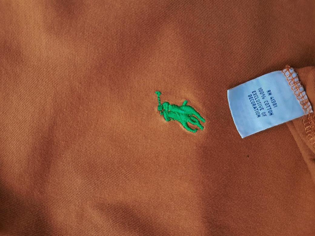 Polo Ralph Lauren Rozmiar S Kolor Pomarańczowy Męski T-Shirt Krótki rękaw Materiał Bawełna 100%