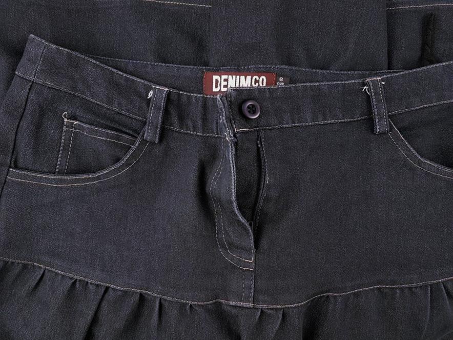 Denim Co. Rozmiar 36 Kolor Granatowy A-Line Spódnica Do Kolan