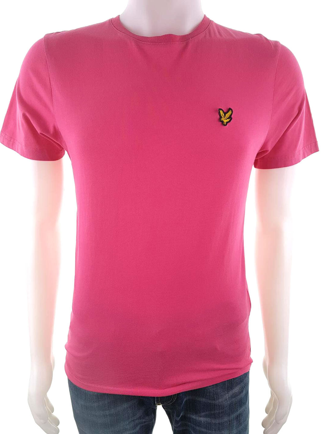 Lyle & Scott Rozmiar S Kolor Różowy Męski T-Shirt Krótki rękaw Materiał Bawełna 100%