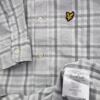 Lyle & Scott Rozmiar M Kolor Szary Kołnierz Męska Koszula Casual Długi rękaw Materiał Bawełna 100%