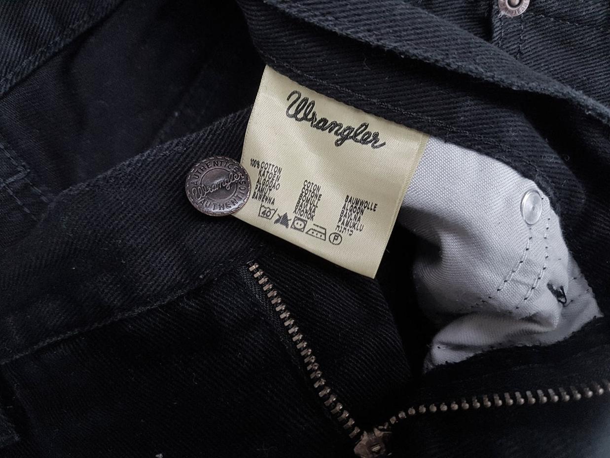 Wrangler Rozmiar 32 Kolor Czarny Spodnie Casual Materiał Bawełna 100%