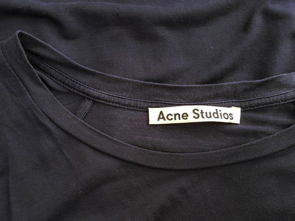 ACNE Studios Rozmiar XS Okrągły dekolt T-Shirt Krótki rękaw