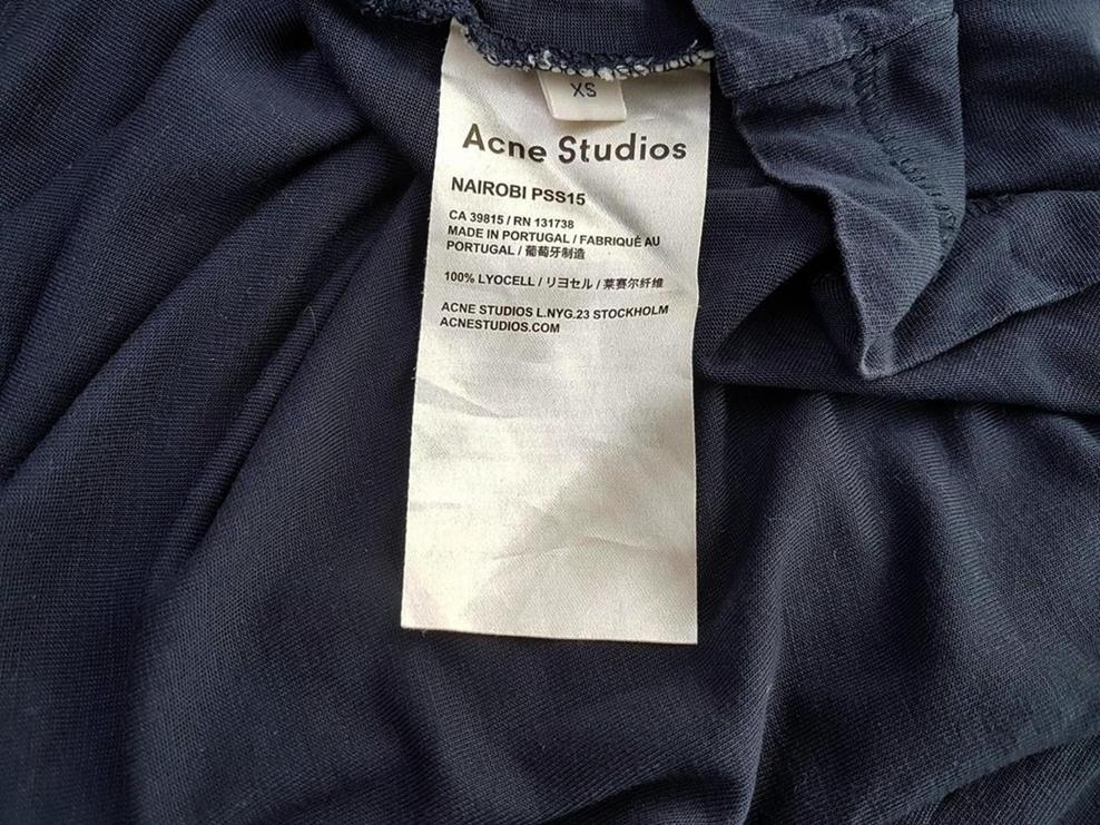 ACNE Studios Rozmiar XS Okrągły dekolt T-Shirt Krótki rękaw