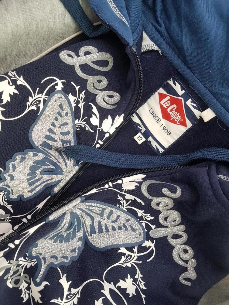 Lee Cooper Rozmiar 12 (40) Kolor Granatowy Bluza na suwak Długi rękaw