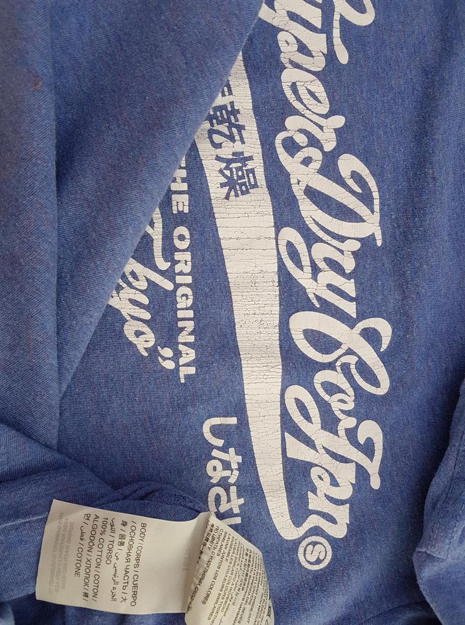 Superdry Rozmiar S Kolor Niebieski Crew Neck T-Shirt Krótki rękaw Materiał Bawełna