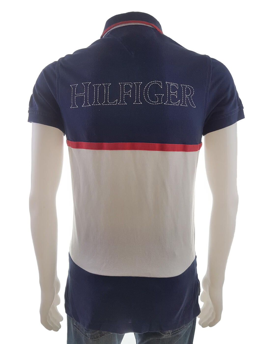 Tommy hilfiger Rozmiar XS Kolor Granatowy Kołnierz Męska Koszula Polo Krótki rękaw Materiał Bawełna 100%