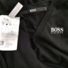 Hugo Boss Rozmiar M Kolor Czarny W serek Sukienka Bodycon Rękaw 3/4 Do Kolan Materiał Modal