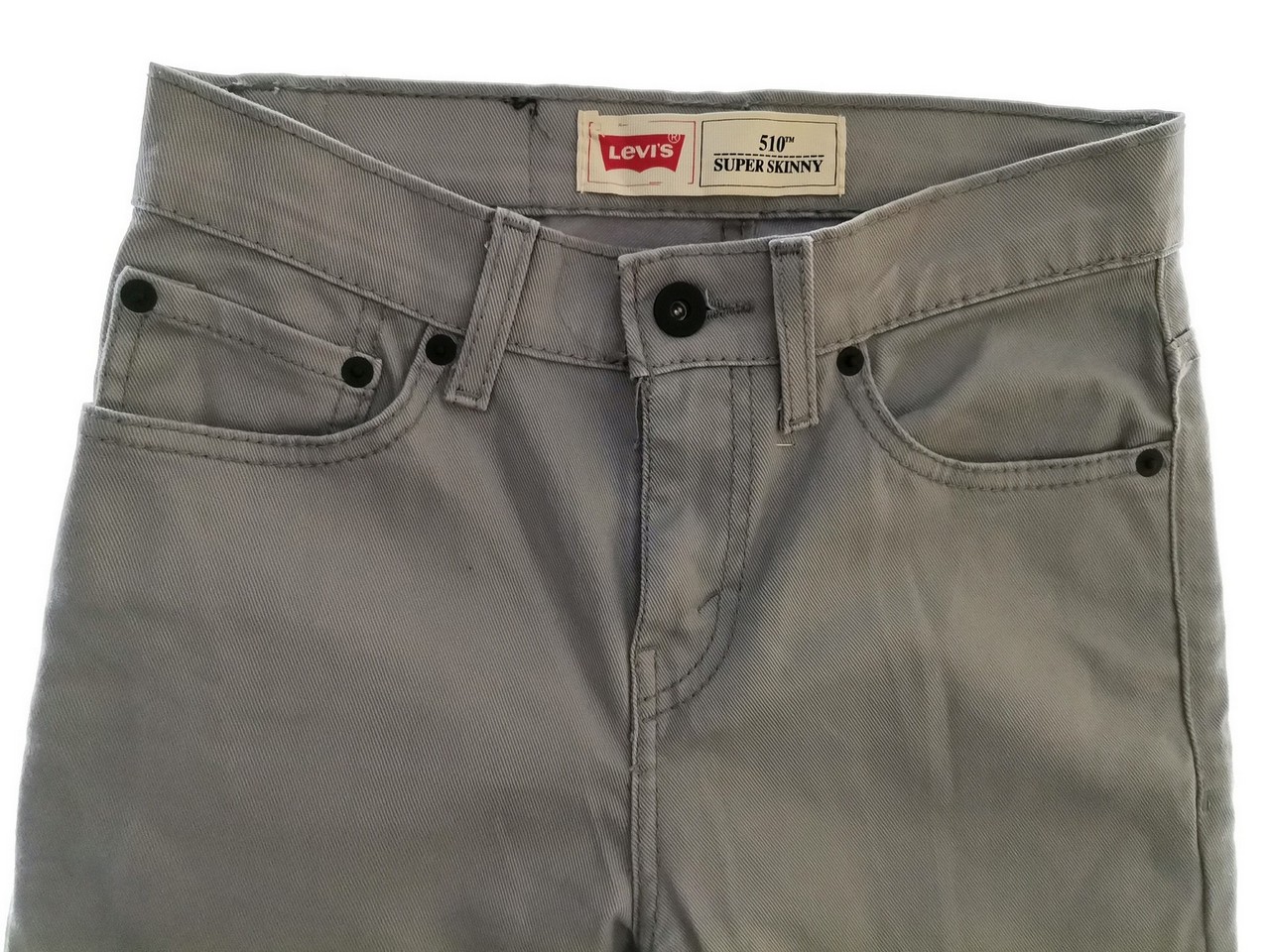 Levi Strauss Rozmiar 27/27 Kolor Szary Spodnie Casual Materiał Bawełna