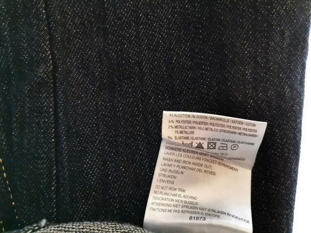 Denim Co. Rozmiar 12 (40) Kolor Granatowy Spodnie Jeansy Materiał Bawełna