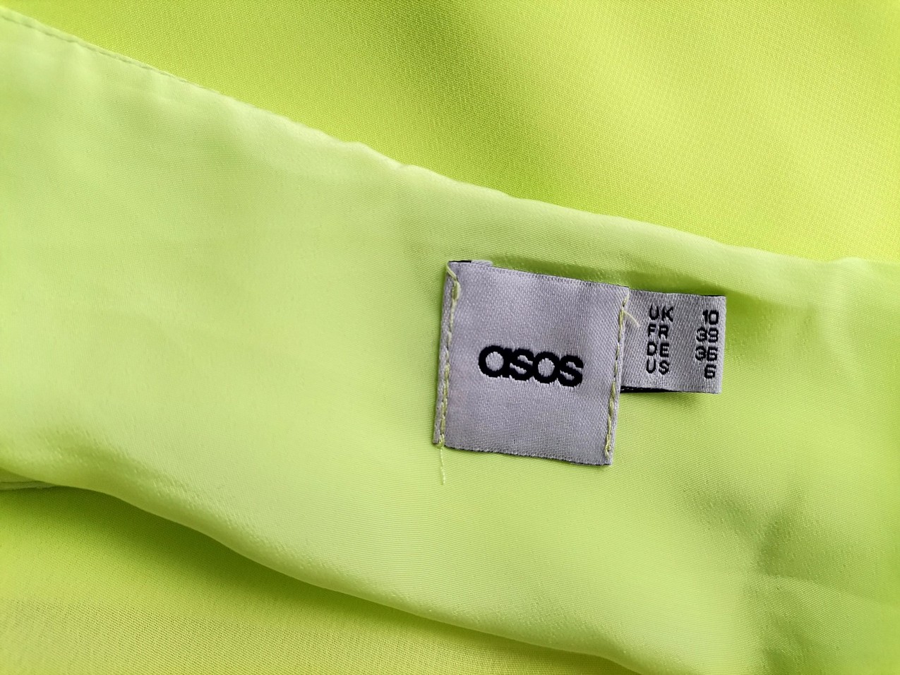 ASOS Rozmiar 10 (38) Kolor Beżowy Na Jedno Ramię Sukienka Letnia Bezrękawnik Do Kolan