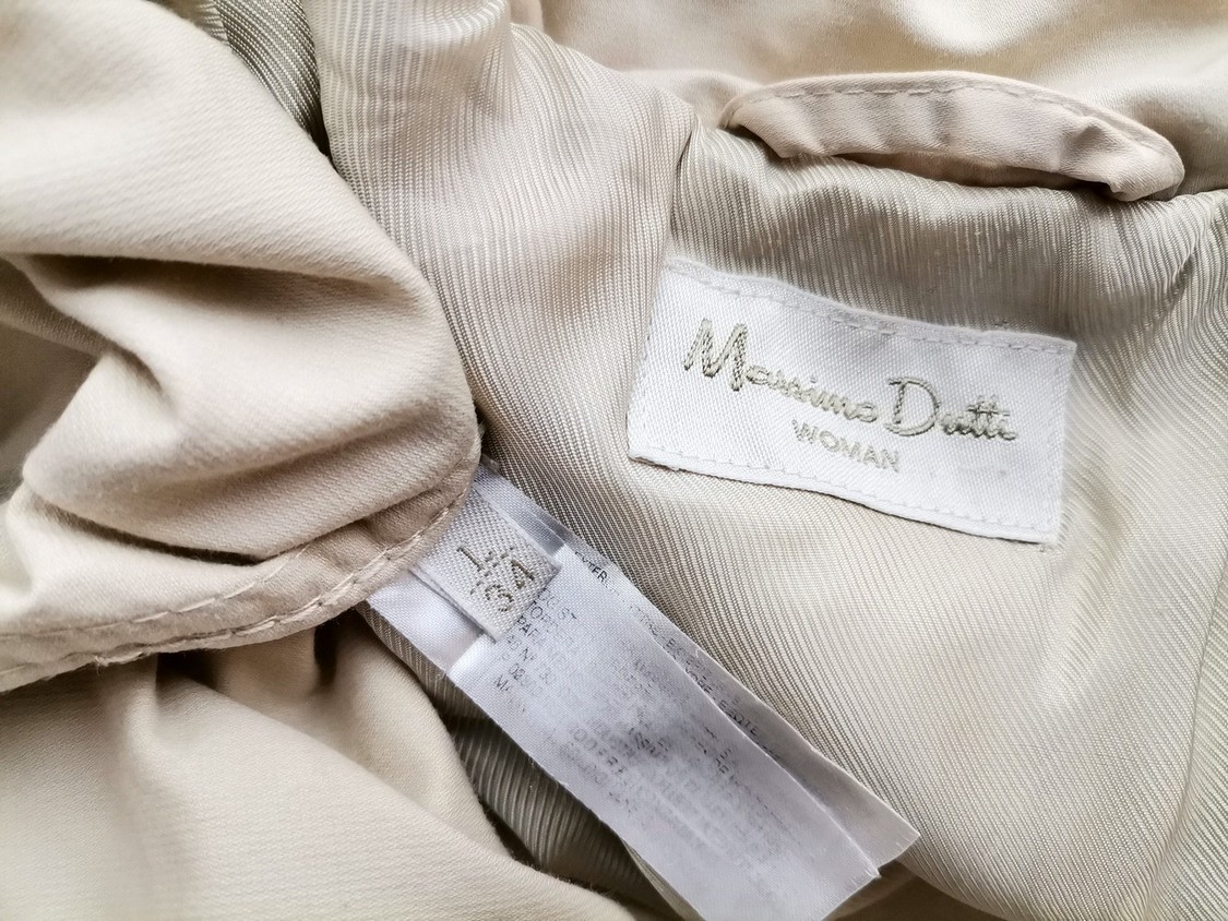 Massimo dutti Rozmiar L Kolor Beżowy Kurtka Długi rękaw Materiał Bawełna 100%