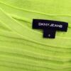 Dkny Jeans Rozmiar S Kolor Zielony Pasy W łódkę Tunika Bluzka Krótki rękaw Materiał Wiskoza