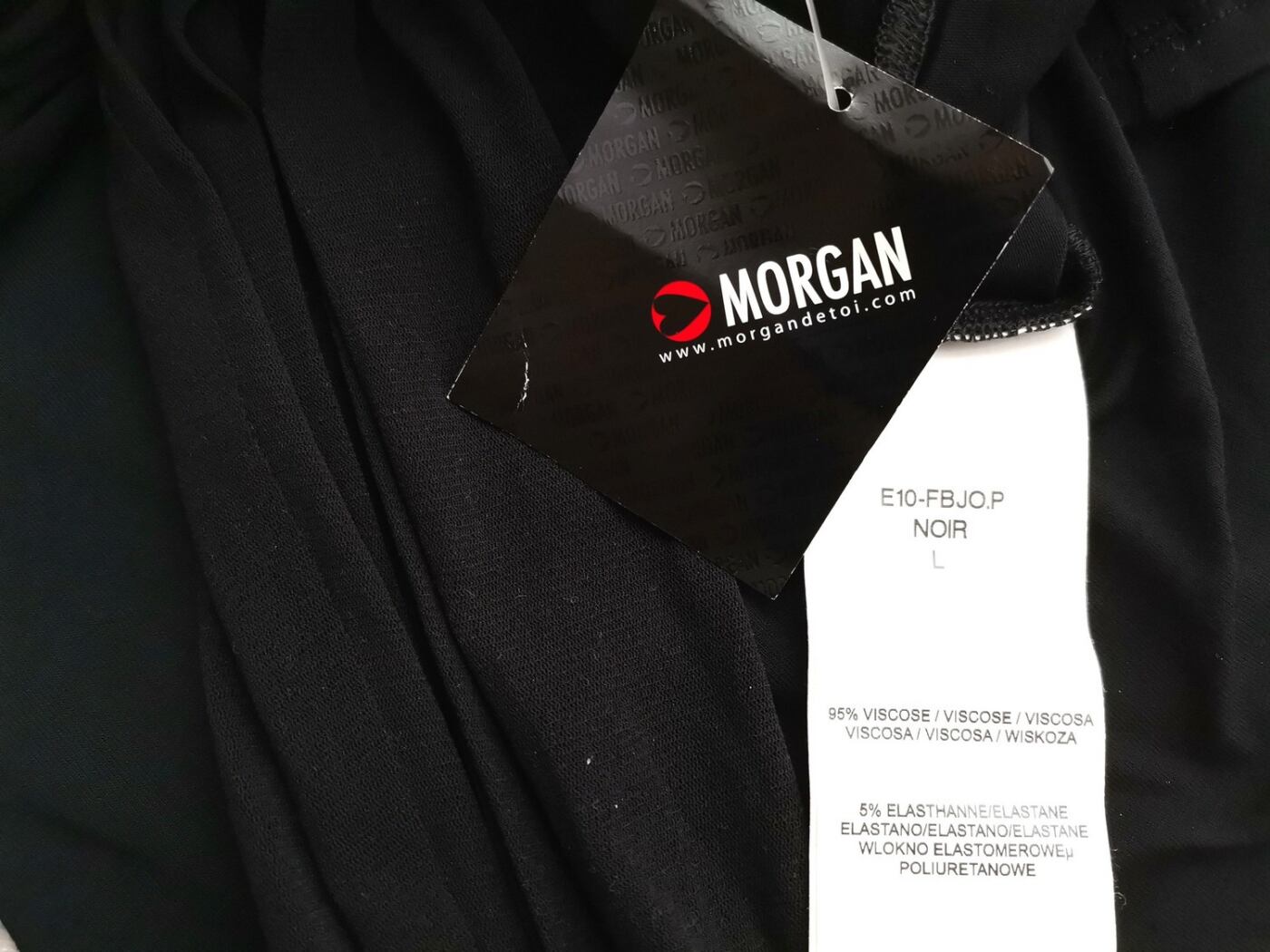 Morgan Rozmiar L Kolor Czarny Halter Bluzka Bezrękawnik Materiał Wiskoza