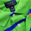 Ralph Lauren Rozmiar L Kolor Zielony Pasy Kołnierz Koszulka Polo Krótki rękaw Materiał Bawełna 100%