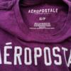 Aeropostale Rozmiar XS Kolor Purpurowy Crew Neck T-Shirt Krótki rękaw Materiał Bawełna