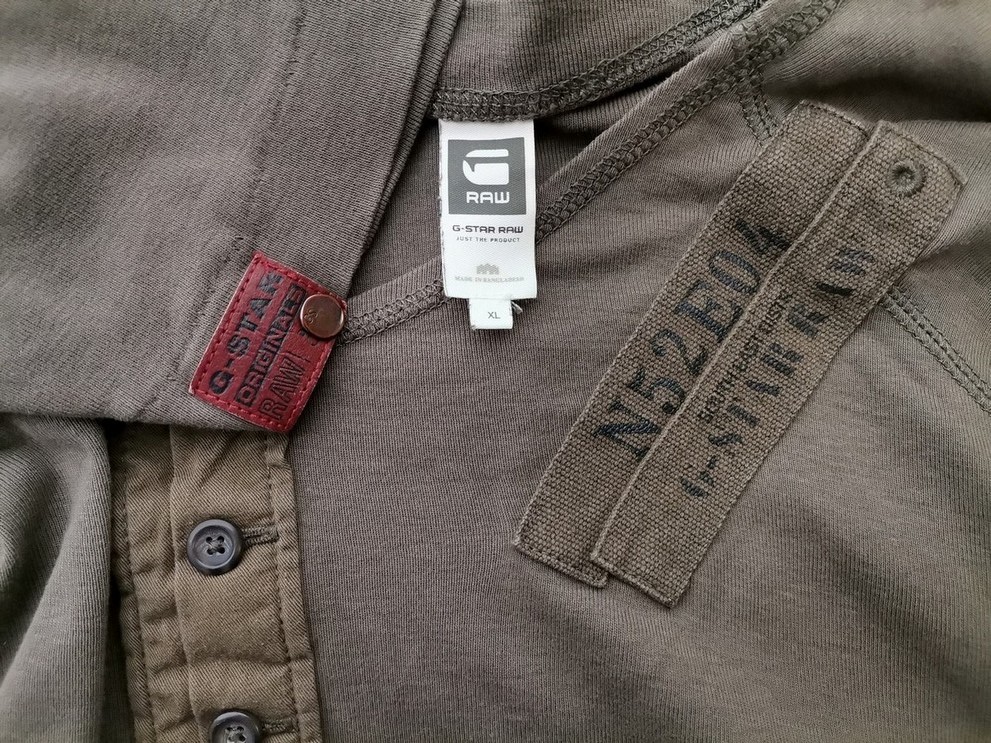 G-Star Raw Rozmiar XL Kolor Khaki Męski Sweter Długi rękaw Materiał Bawełna 100%