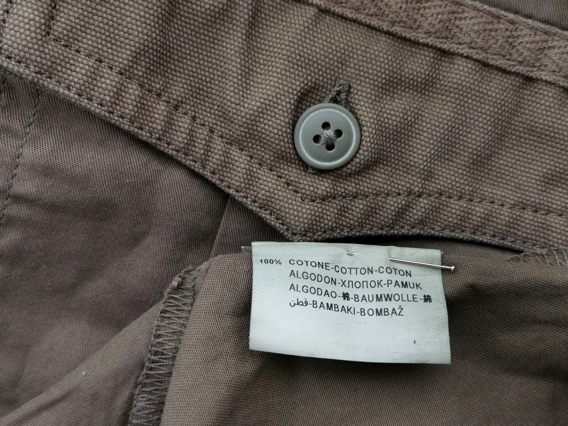 Stile Benetton Rozmiar L Kolor Khaki Kołnierz Męska Koszula Casual Długi rękaw Materiał Bawełna 100%