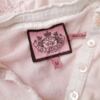 Juicy couture Rozmiar M Kolor Pudrowy Róż Kołnierz Koszulka Polo Krótki rękaw Materiał Bawełna 100%