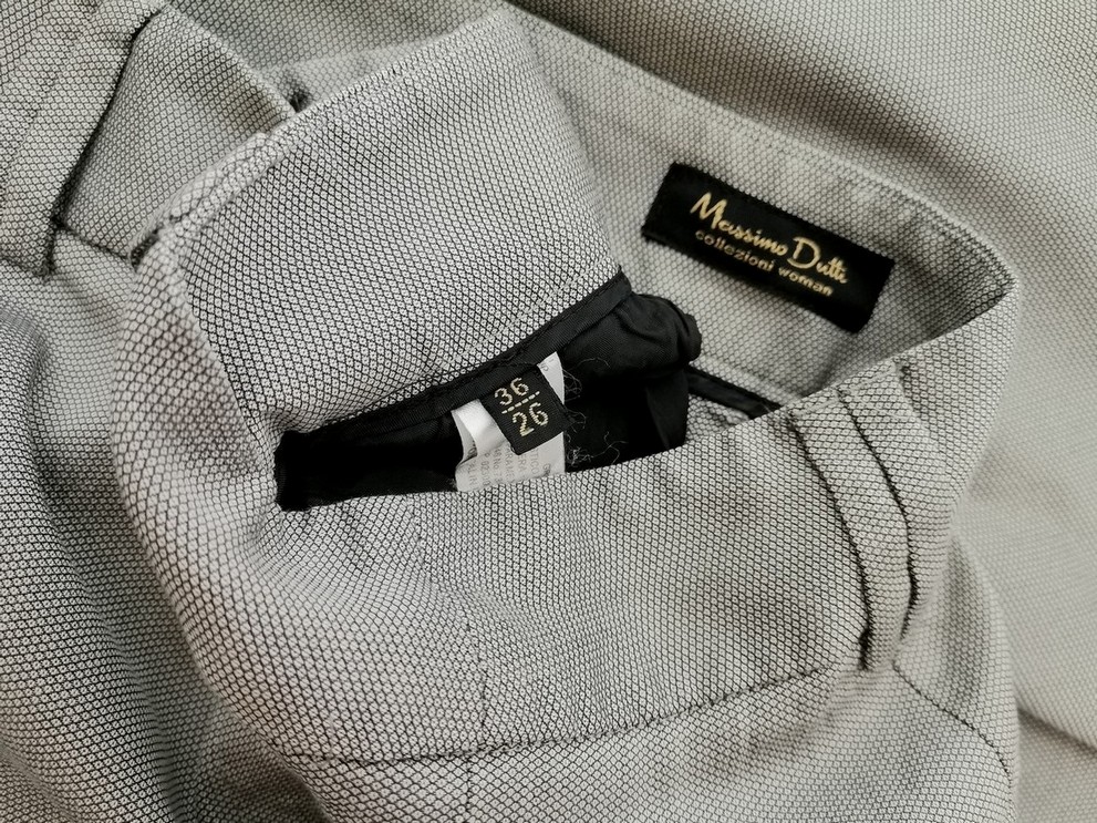 Massimo dutti Rozmiar 36 Kolor Szary Spodnie Casual Materiał Bawełna