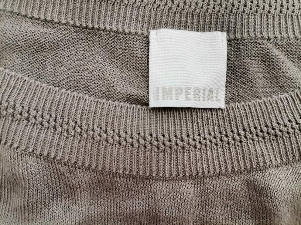 Imperial Rozmiar 38/40 Kolor Szary W łódkę Tunika Bluzka Krótki rękaw Materiał Bawełna 100%