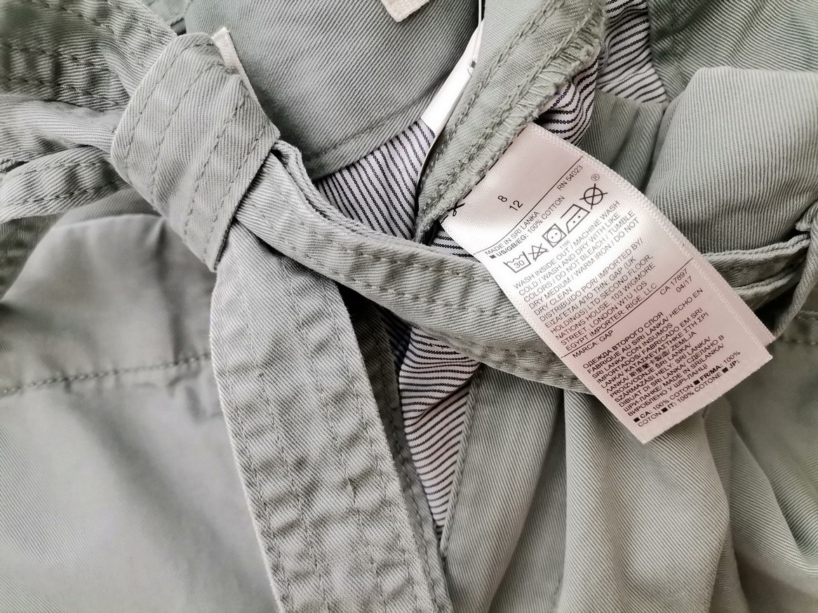 Gap Rozmiar 8/12 (36/40) Kolor Szary Spodnie Casual Materiał Bawełna 100%