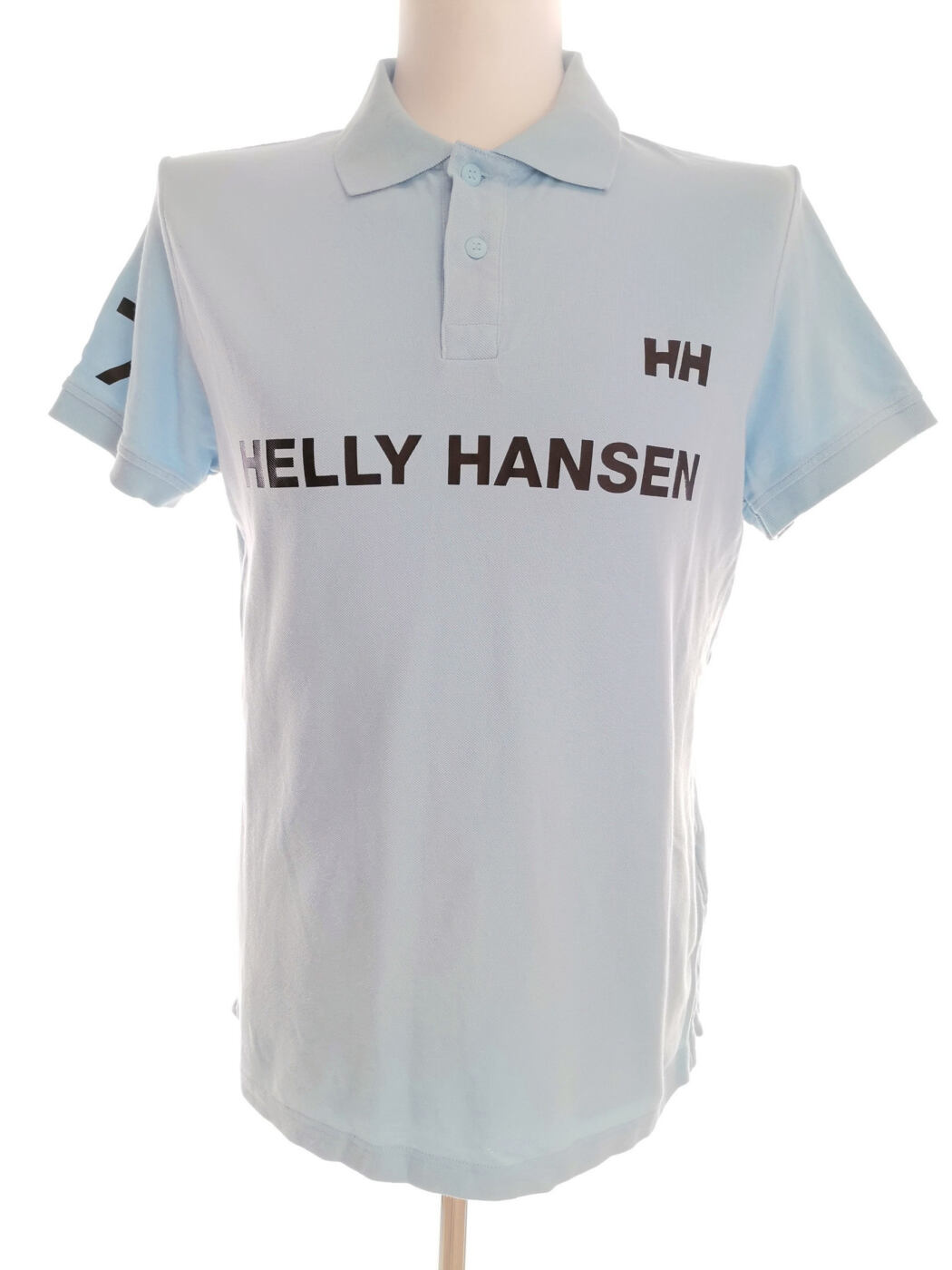 HELLY HANSEN Rozmiar L Kolor Turkusowy Kołnierz Męska Koszula Polo Krótki rękaw Materiał Bawełna 100%