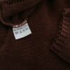 Uno Rozmiar ONE SIZE (46/48) Kolor Brązowy Crew Neck Sweter Rękaw 3/4 Materiał Bawełna 100% Cienka dzianina