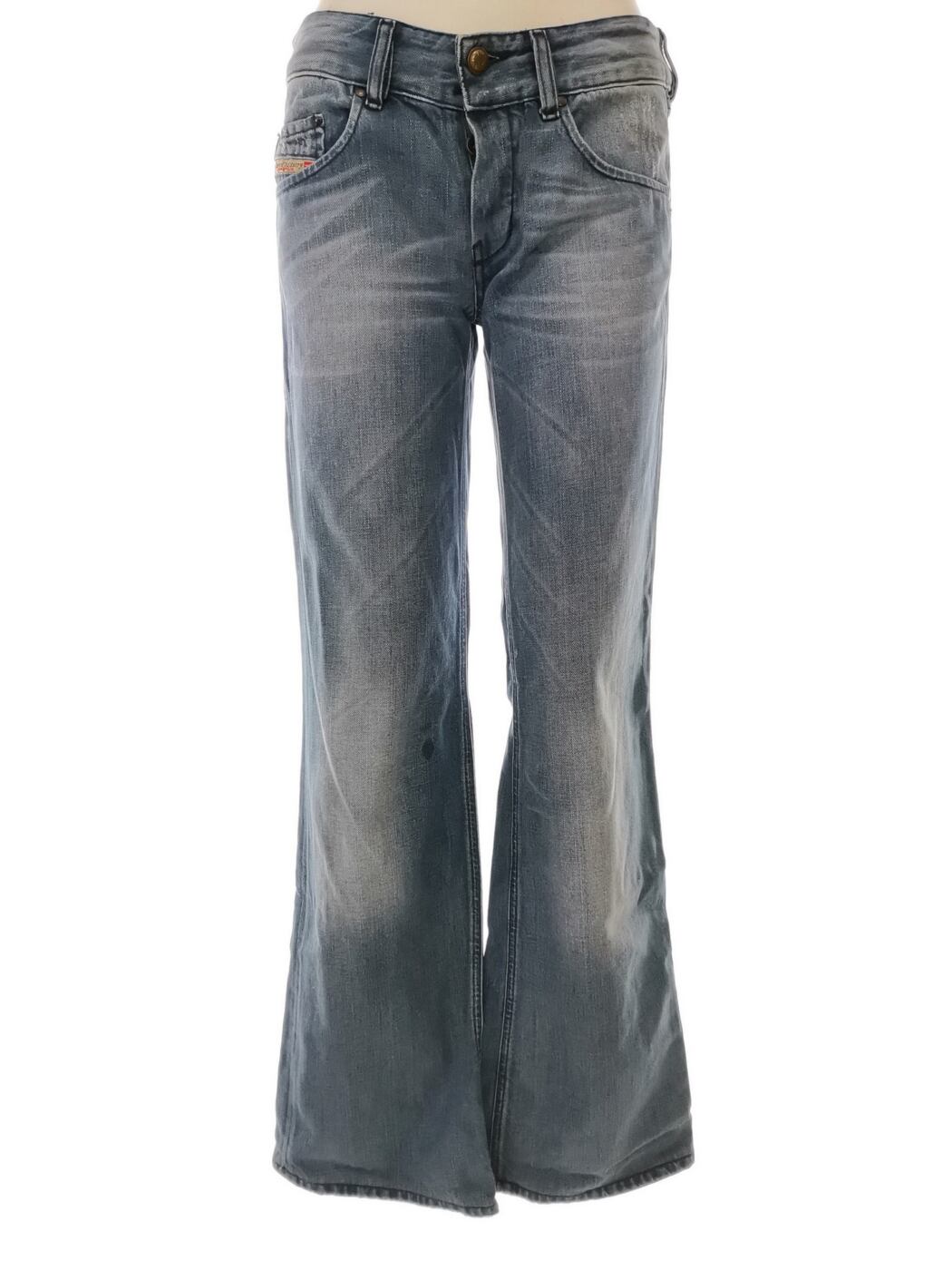 Diesel Rozmiar W26 L34 Kolor Niebieski Spodnie Jeansy