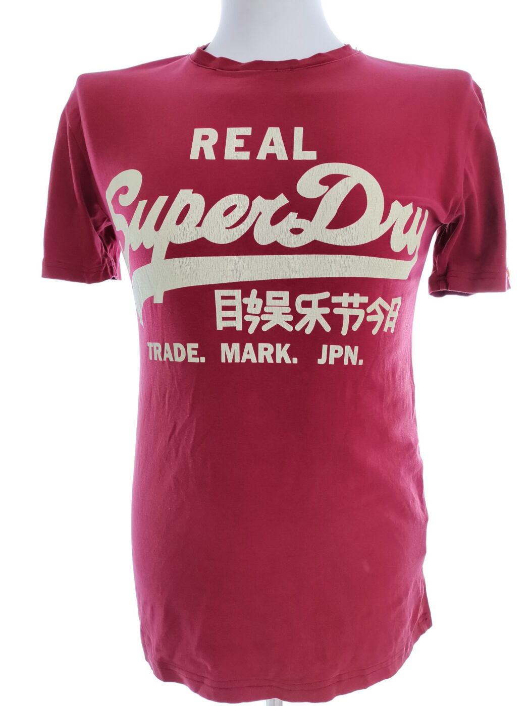 Superdry Rozmiar S Kolor Czerwony Męski T-Shirt Krótki rękaw Materiał Bawełna 100%