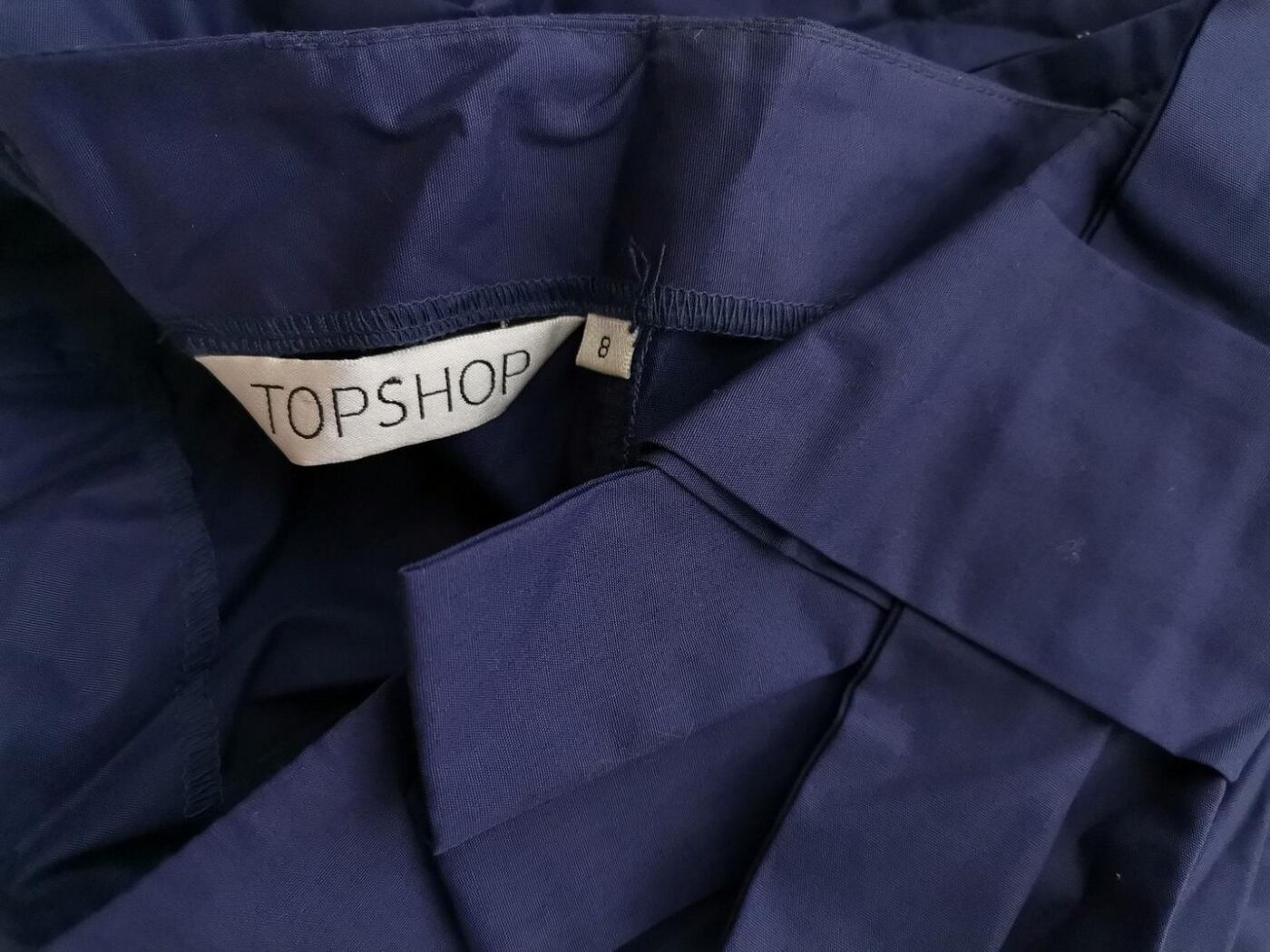 Topshop Rozmiar 8 (36) Kolor Granatowy Gorset Bezrękawnik