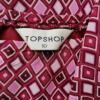 Topshop Rozmiar 10 (38) Kolor Różowy Spódnica Prosta i Ołówkowa Midi Materiał Wiskoza 100%