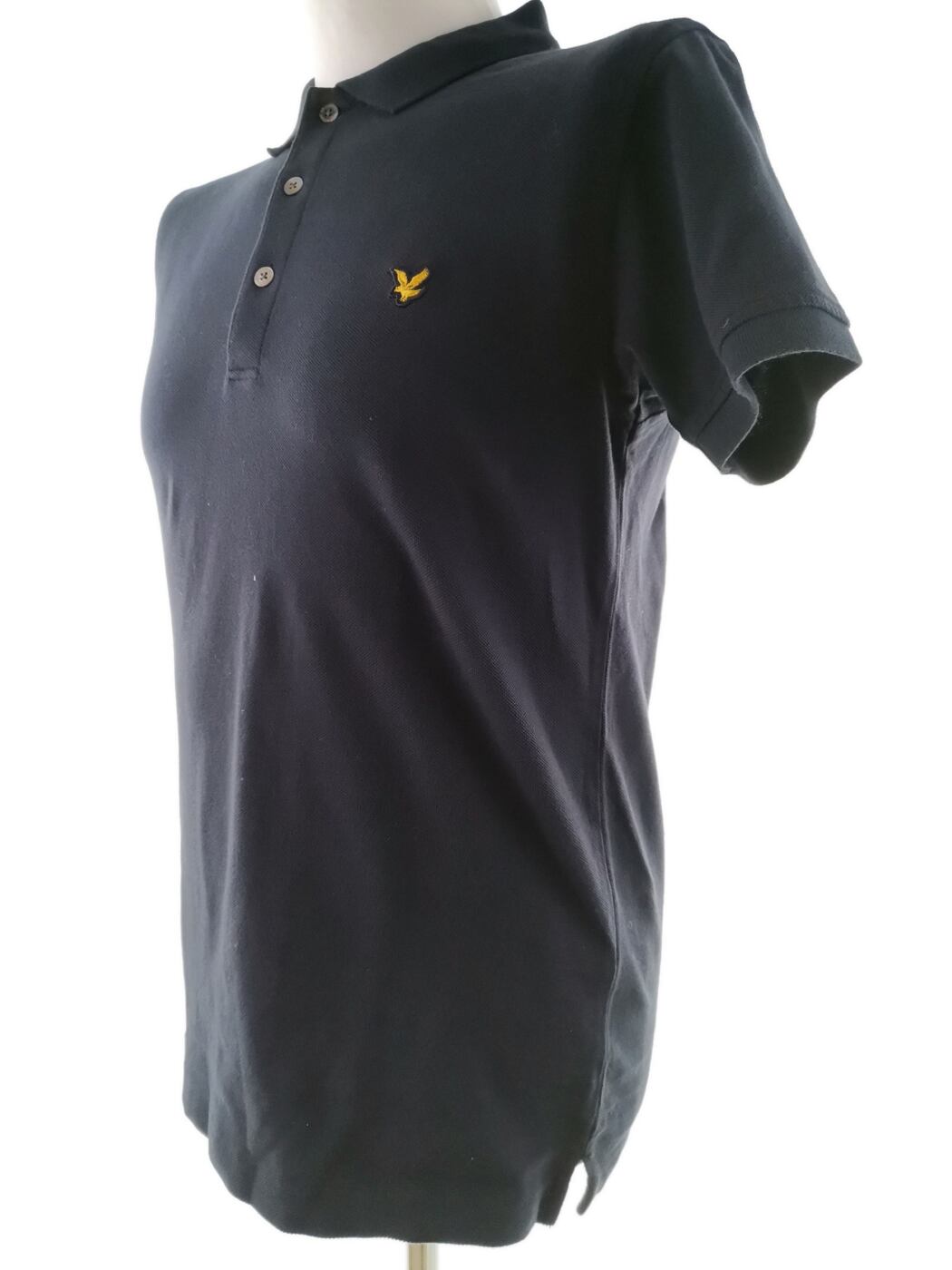 Lyle & Scott Rozmiar M Kolor Granatowy Kołnierz Męska Koszula Polo Krótki rękaw Materiał Bawełna 100%