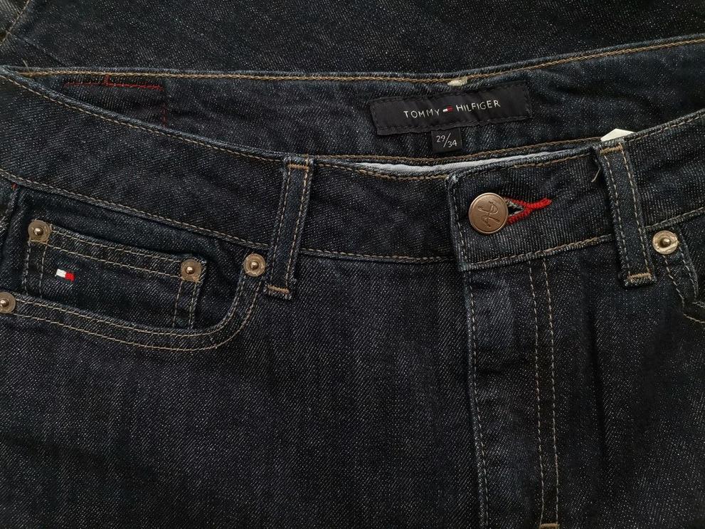 Tommy hilfiger Rozmiar W29 L34 Kolor Granatowy Spodnie Jeansy Materiał Bawełna