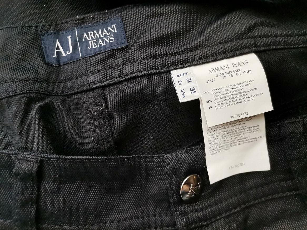 ARMANI JEANS Rozmiar 31 (40 ) Kolor Czarny Spodnie Jeansy