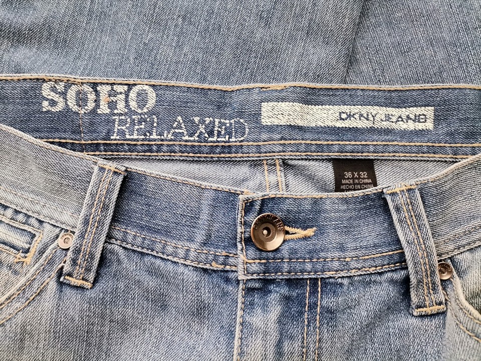 Dkny Jeans Rozmiar W36 L32 Kolor Niebieski Materiał Bawełna