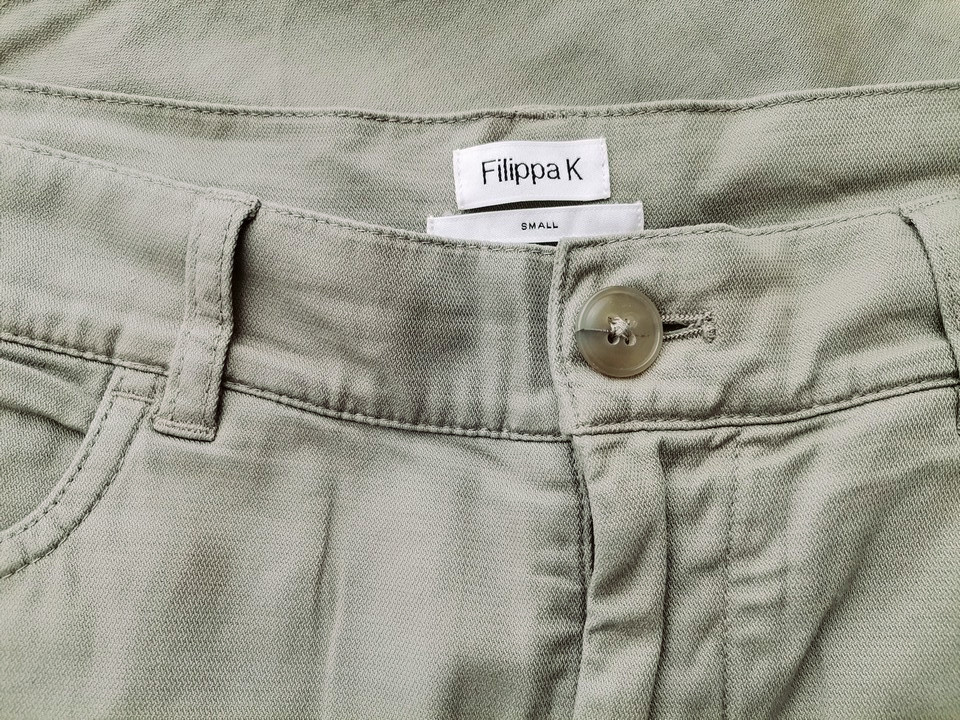 Filippa k Rozmiar S Kolor Khaki Spodnie Casual Materiał Bawełna