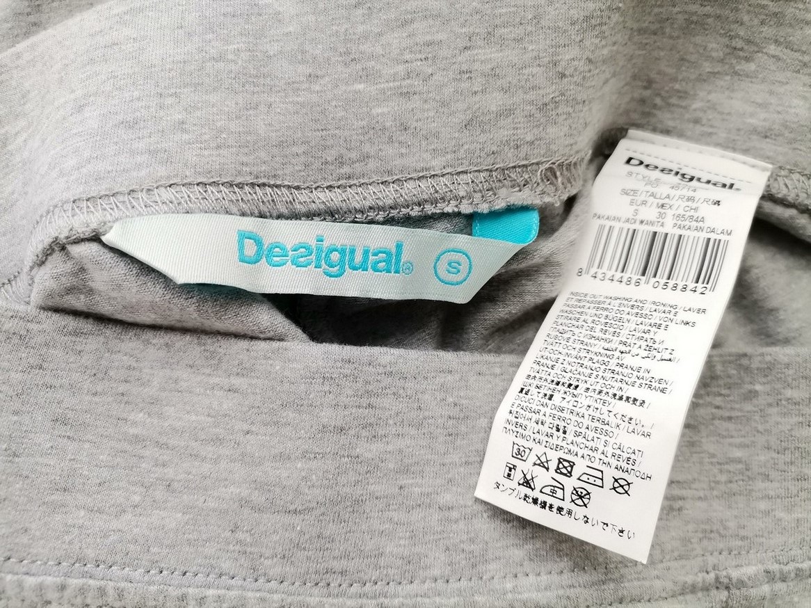 DESIGUAL Rozmiar S Kolor Szary Legginsy Materiał Bawełna